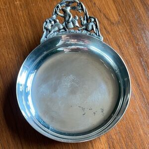 Napier Silver Dish with Animal Handle